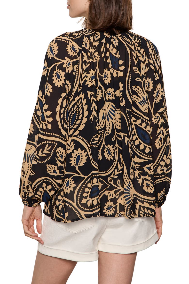 Let it Happen Button Blouse, Alternate, color, SHAPESHIFT BLACK