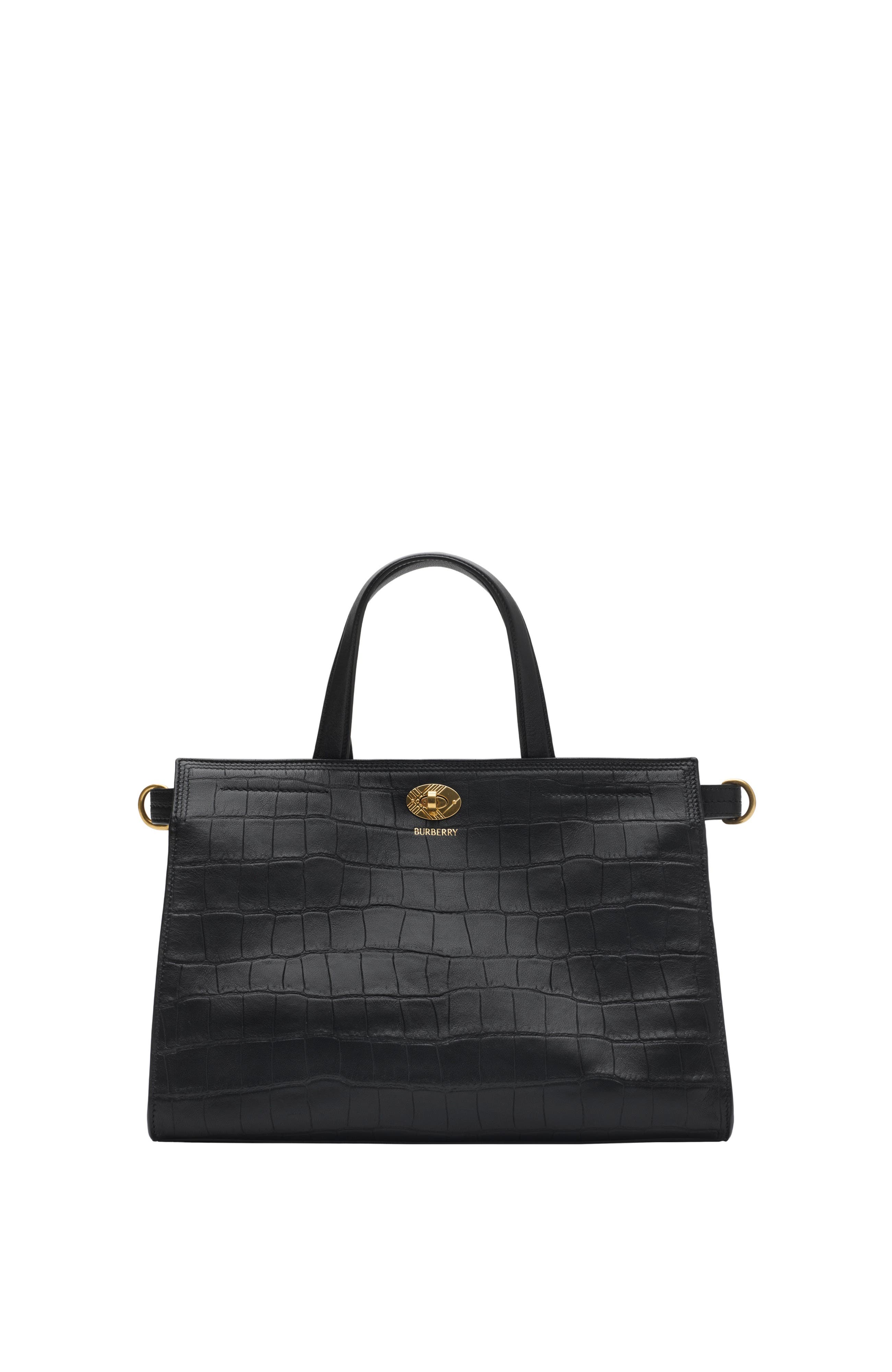 Burberry Small Cotswolds Tote, Main, color, Black
