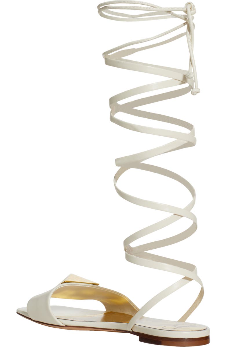 Valentino Garavani Roman Stud Wrap Sandal, Alternate, color,