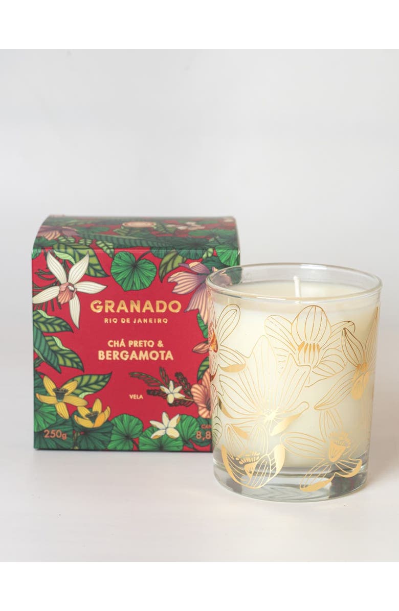 81031480 Chá Preto e Bergamota Scented Candle, Main, color, Clear