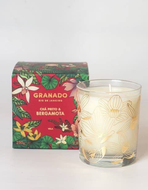 Chá Preto e Bergamota Scented Candle