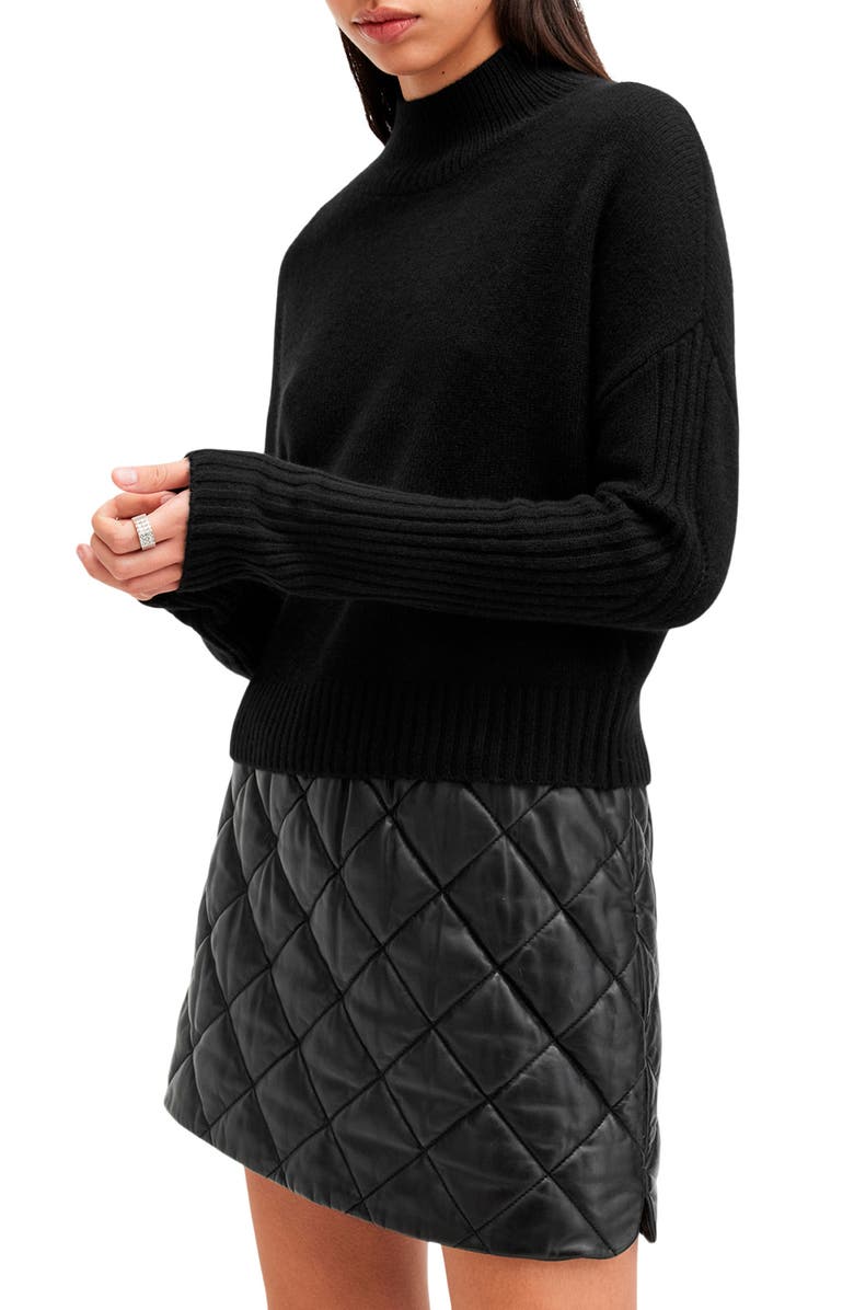 AllSaints Ines Cashmere & Wool Turtleneck Sweater, Alternate, color, 