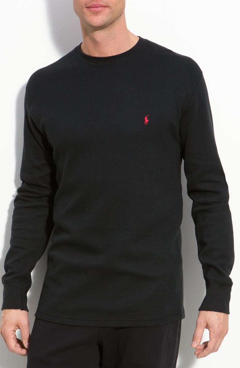 Polo Ralph Lauren Thermal Crewneck Lounge Shirt, Main, color, 