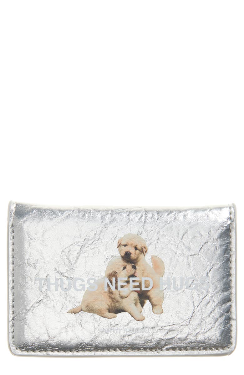 SANTO STUDIO Elly de la Cruz Silver Bifold Wallet, Main, color, Silver