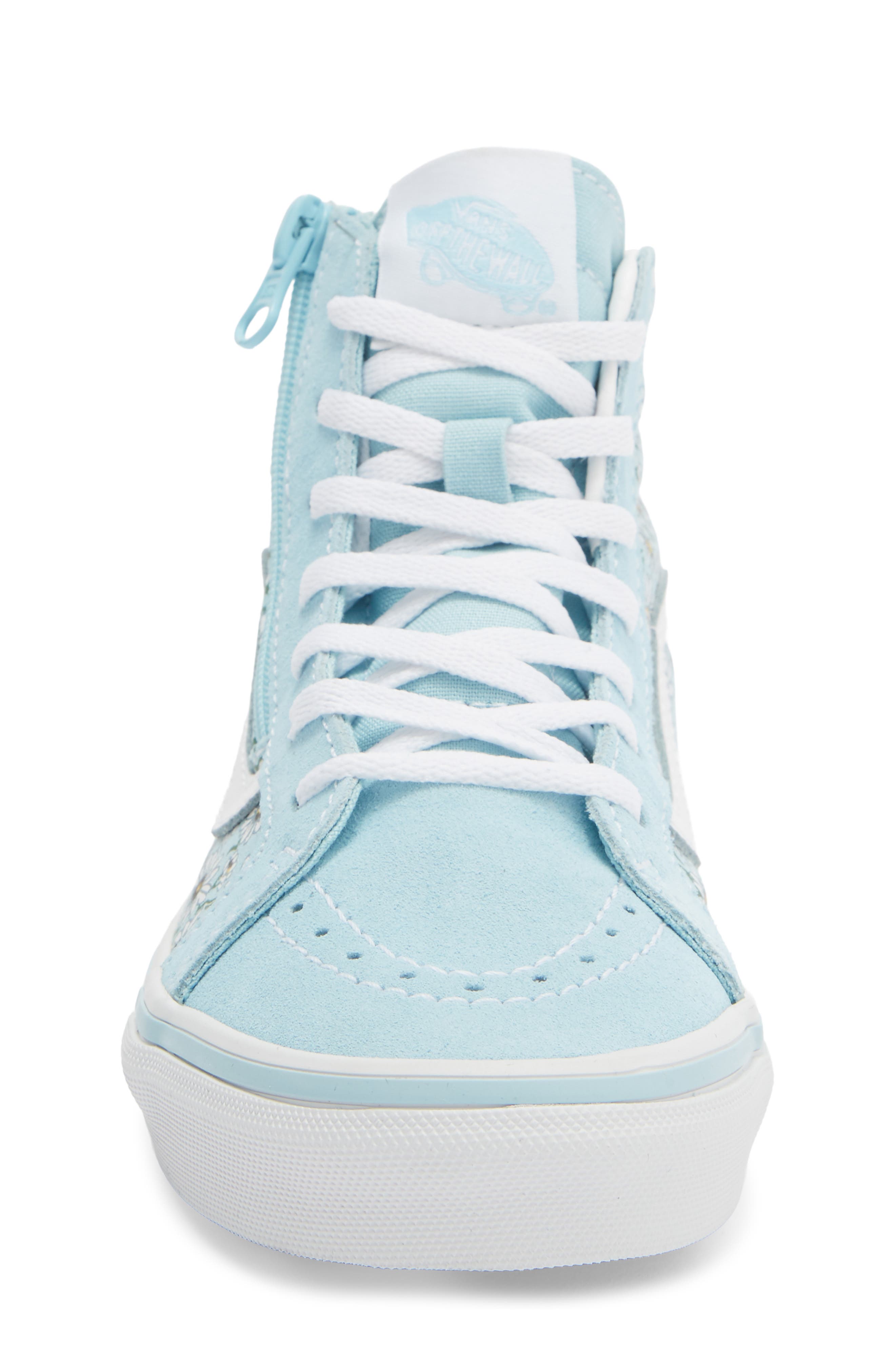 Kids' Sk8-Hi Reissue Side Zip Sneaker, Alternate, color, BLUE TRUE WHITE
