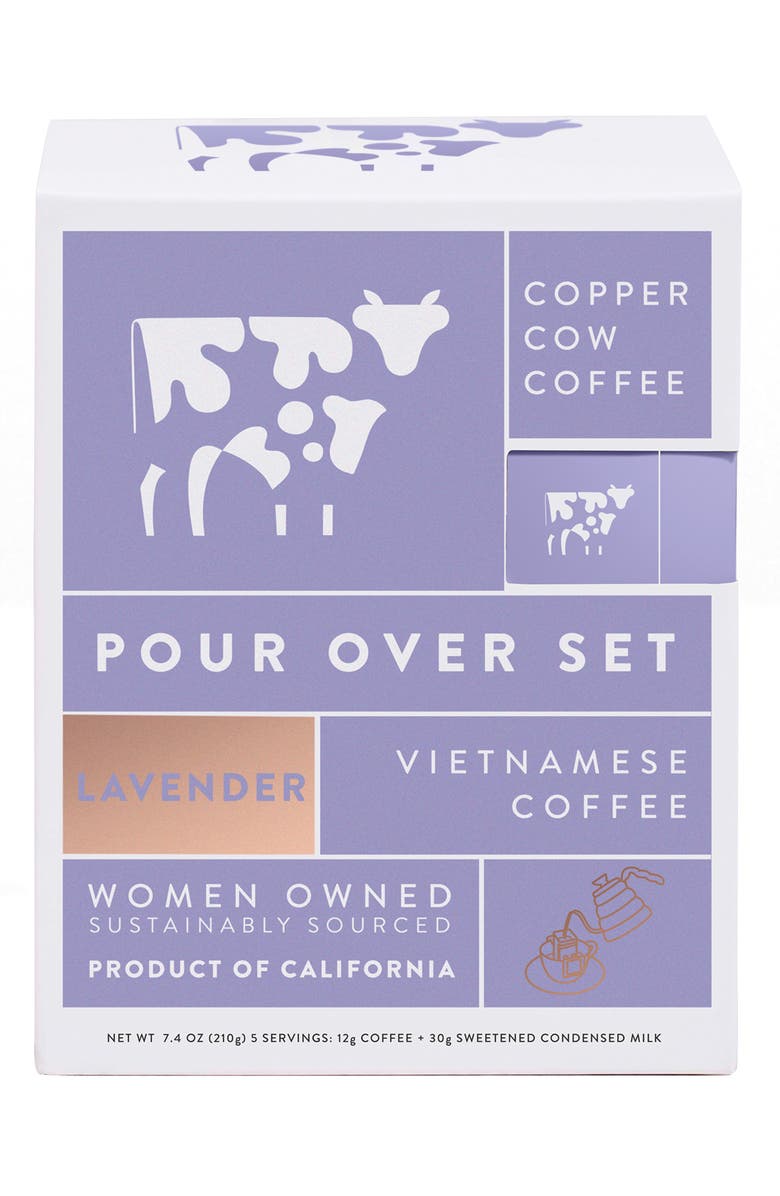Copper Cow Coffee Lavender Latte 5-Pack Kit, Main, color, 
