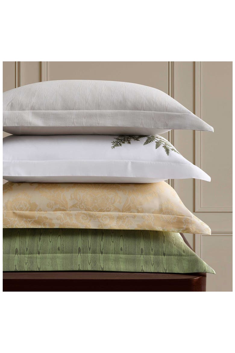 Faux Bois Jacquard Duvet Cover Set, Alternate, color, GREEN