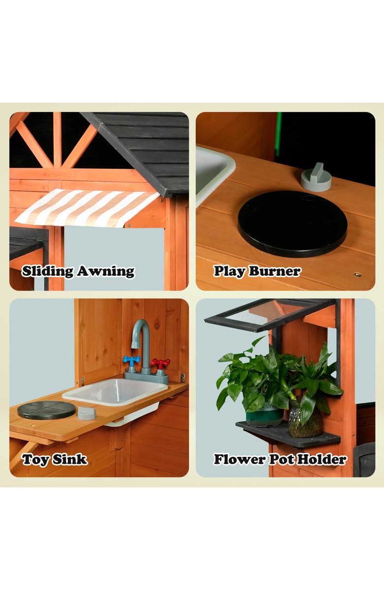 Easy Playhouse Outdoor Wooden Playhouse, Alternate, color, 