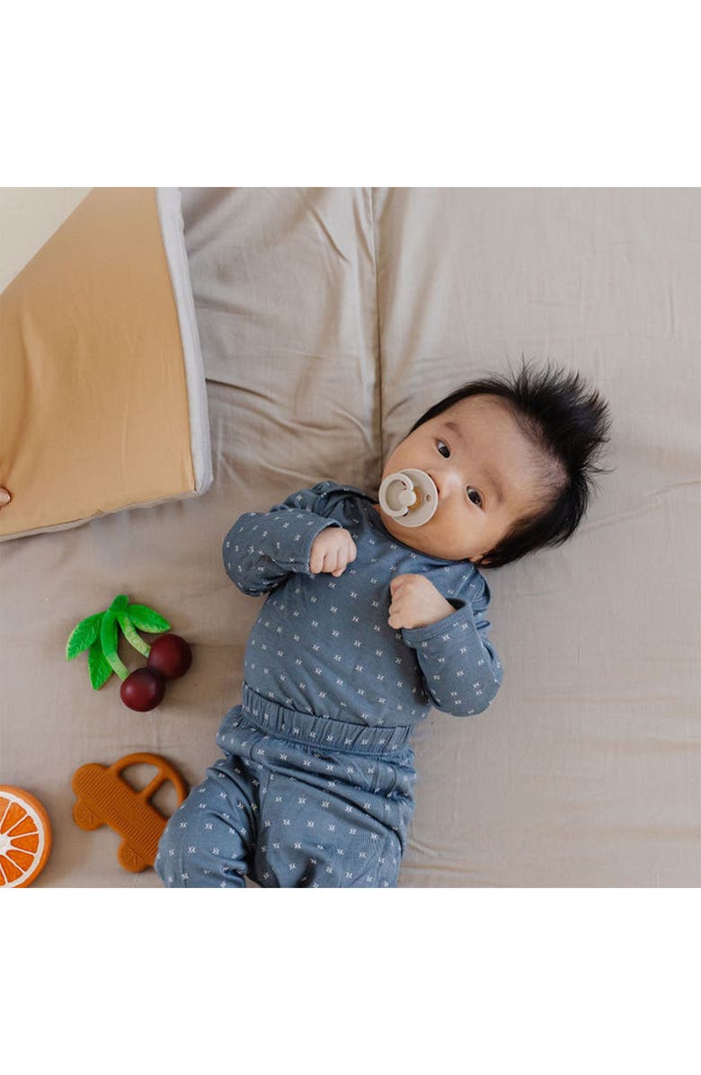 TOKI KIDS Padded Organic Cotton Play Mat, Alternate, color, Grey & Brown