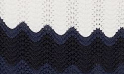 REISS REISS KIDS' ALBA SR. STRIPE OPEN STITCH COTTON POLO SWEATER
