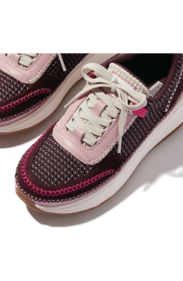 FitFlop F-Mode Knit Panel Platform Sneaker, Alternate, color,