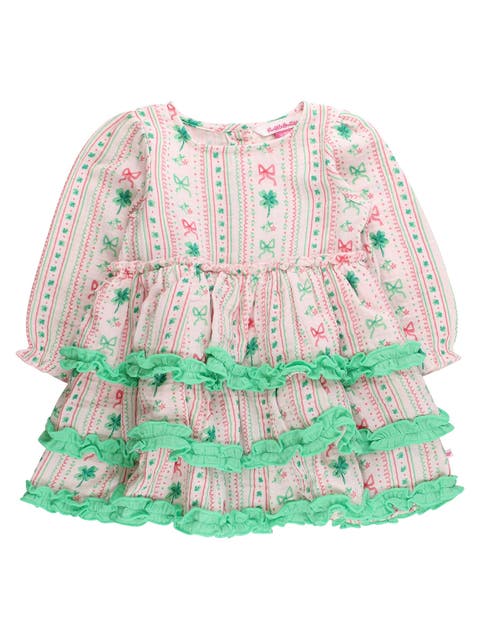 Cotton Gauze Tiered Ruffle Dress