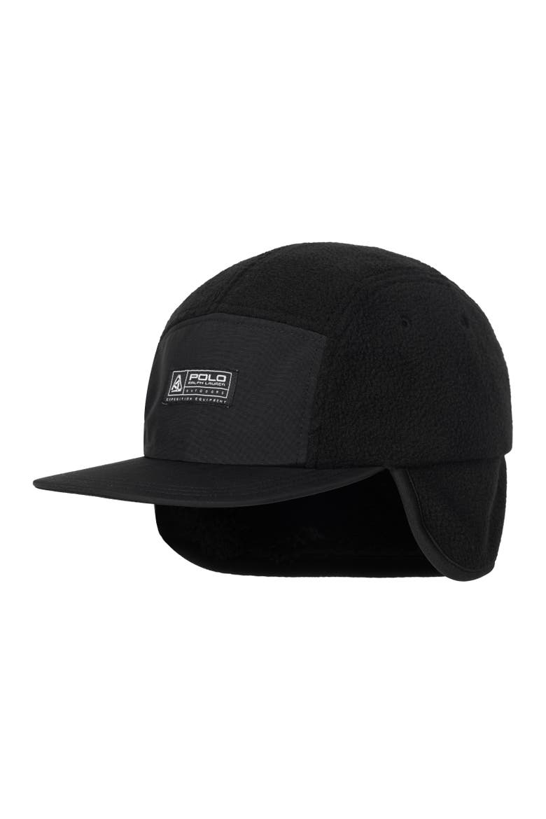 Colorblocked Fleece Hat, Main, color, Polo Black