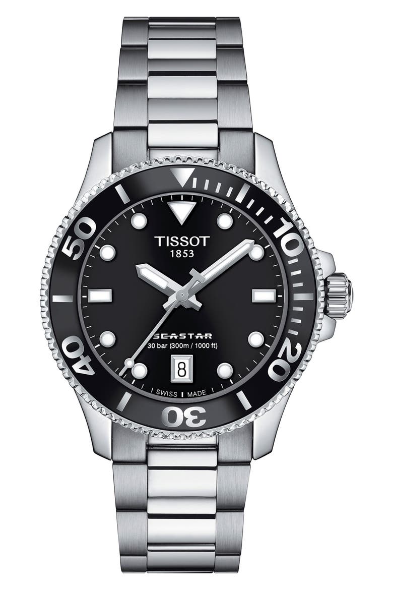 Seastar 1000 Bracelet Watch, 36mm, Main, color, SILVER GREY