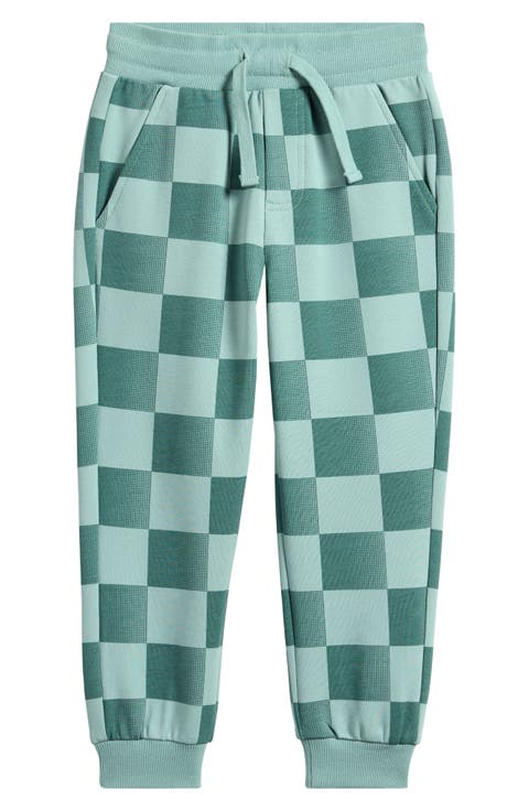 Kids' Checkerboard Stretch Cotton Sweatpants (Toddler & Little Kid)