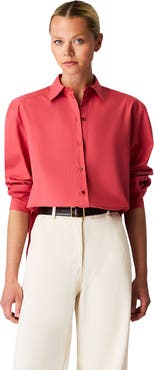 Another Tomorrow Pleat Back Shirt