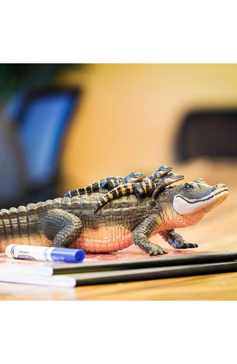 Safari Ltd. Alligator With Babies Toy, Alternate, color, NO COLOR