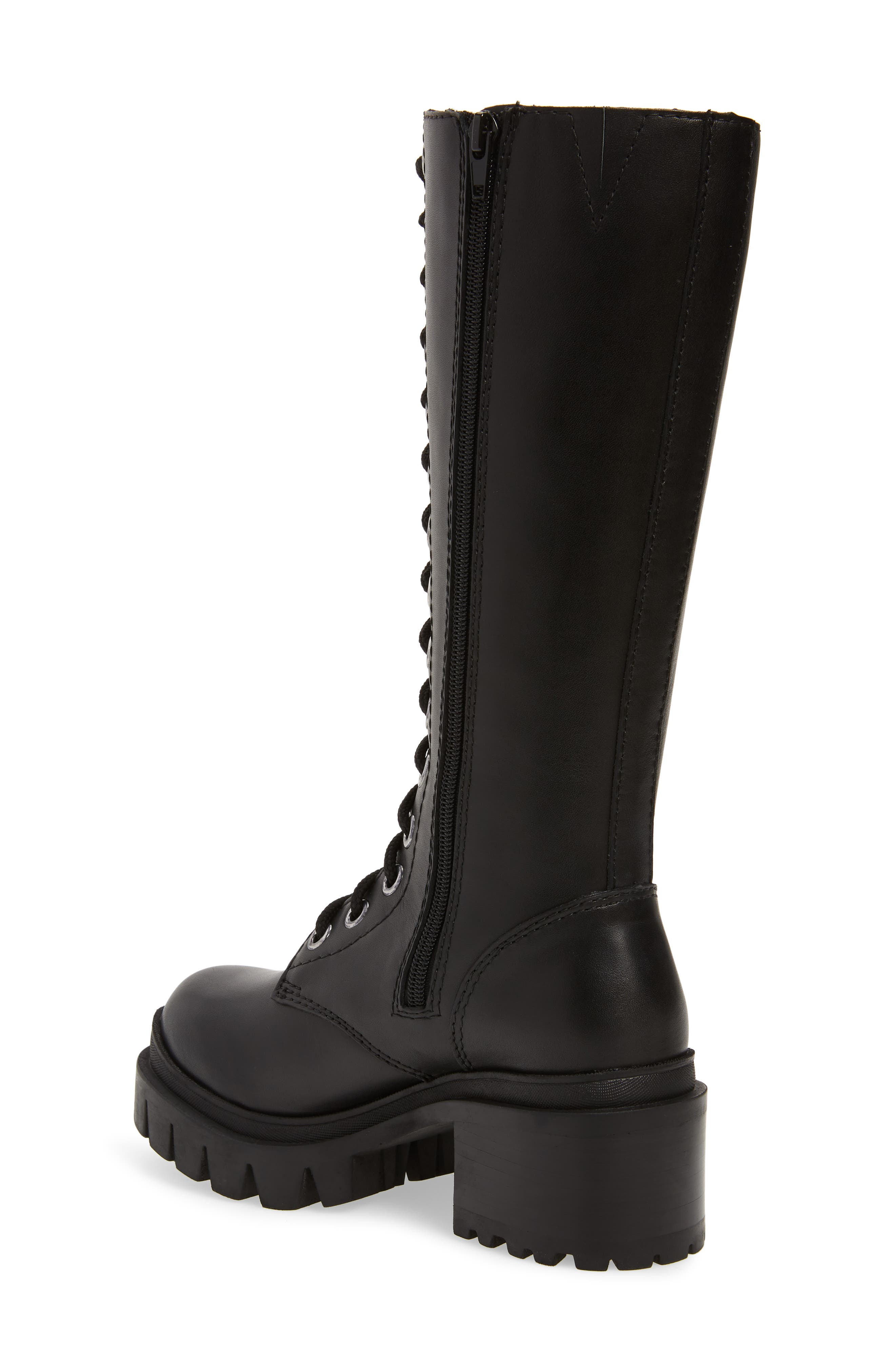 Plasma Lugged Platform Boot, Alternate, color, BLACK