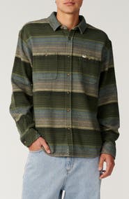 Rip Curl Classic Surf Baja Cotton Flannel Button-Up Shirt