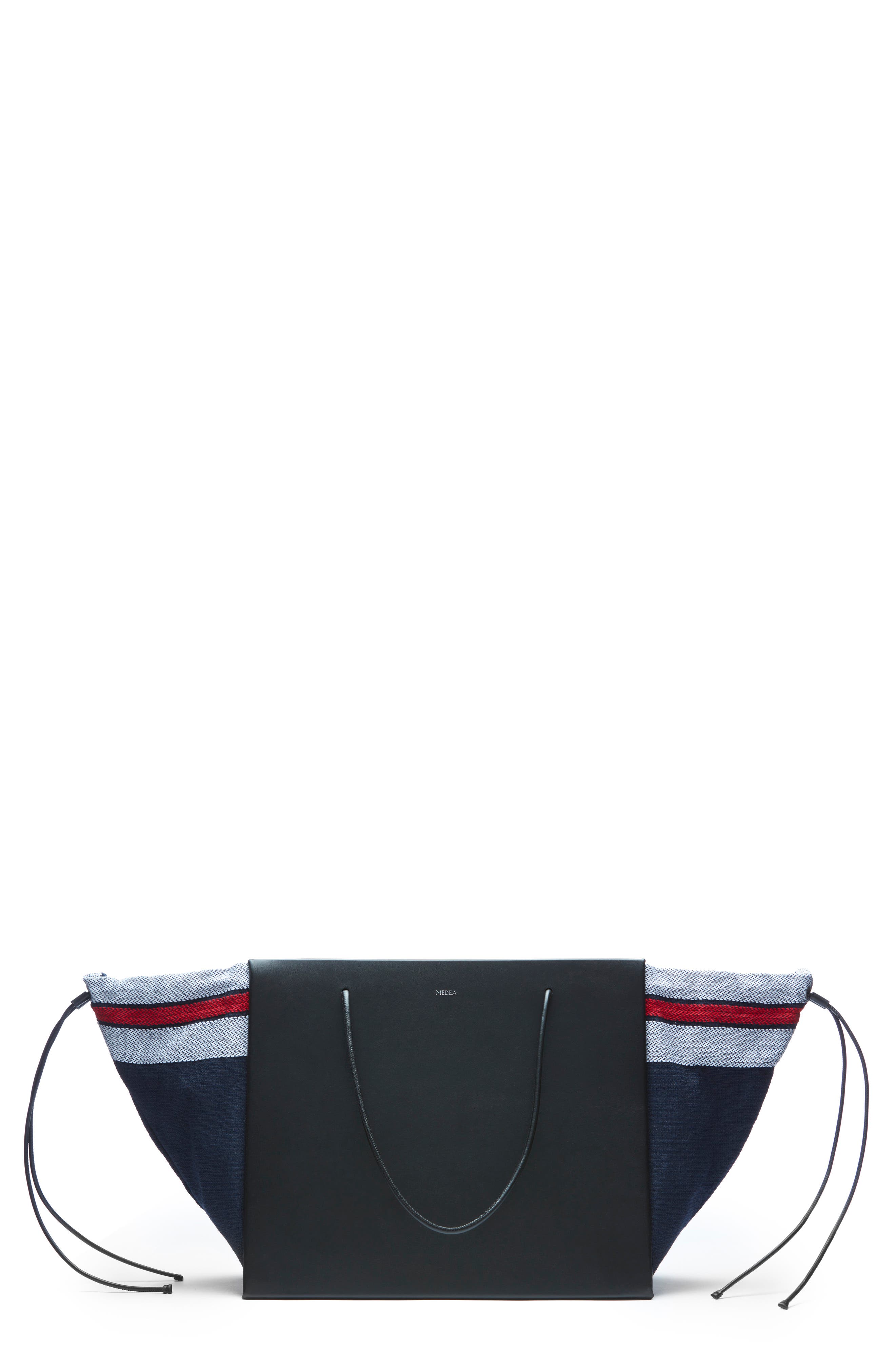 Medea Collapsed Venti Stripes Tote, Main, color, 