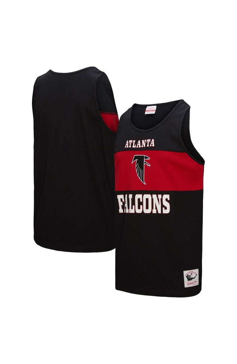 Mitchell & Ness Men's Mitchell & Ness Black Atlanta Falcons Retro Colorblock Tank Top, Main, color, Black