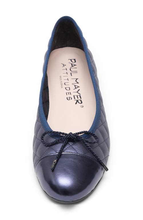 Paul Mayer Cap Toe Quilted Ballet Flat