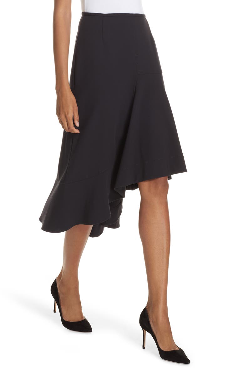 BOSS Melepia Asymmetrical Faux Wrap Skirt, Alternate, color,