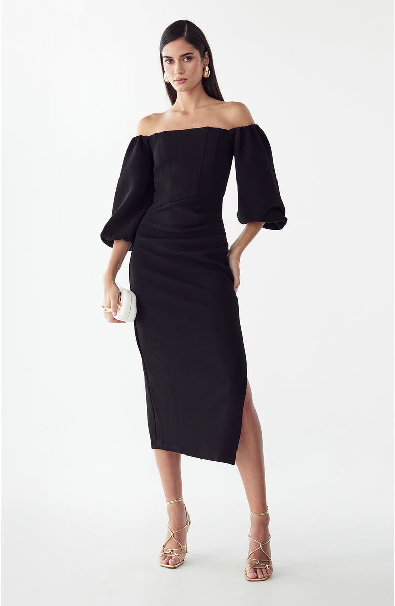 BWLDR Novaleigh Dress, Main, color, Black