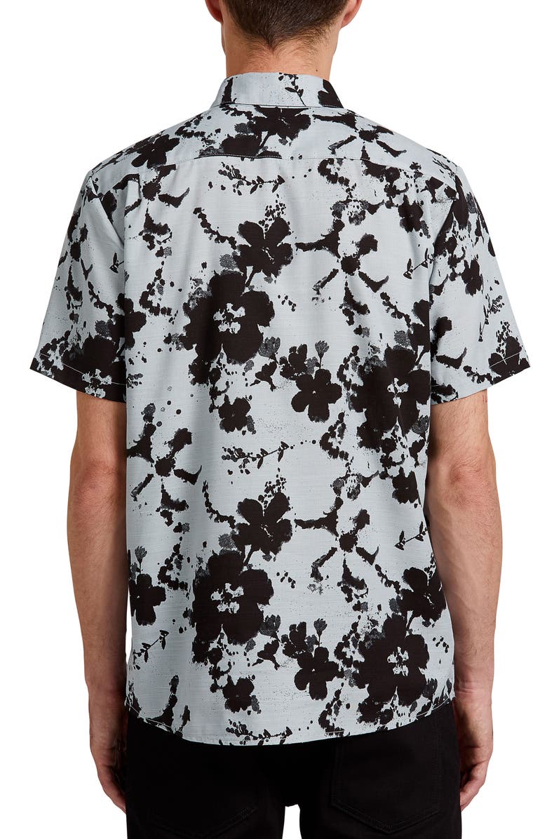 Volcom Burres Floral Short Sleeve Button-Up Shirt, Alternate, color,