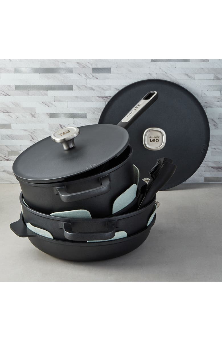 BergHOFF Leo Phantom 4-Piece Cookware Set, Alternate, color, Black