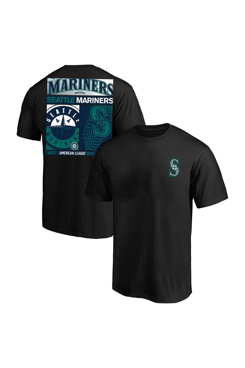 Men's Profile  Black Seattle Mariners Big & Tall Two-Sided Graphic T-Shirt, Main, color, Black