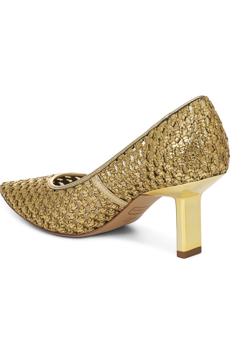 Franco Sarto Julissa Pointed Toe Pump, Alternate, color, Gold Woven
