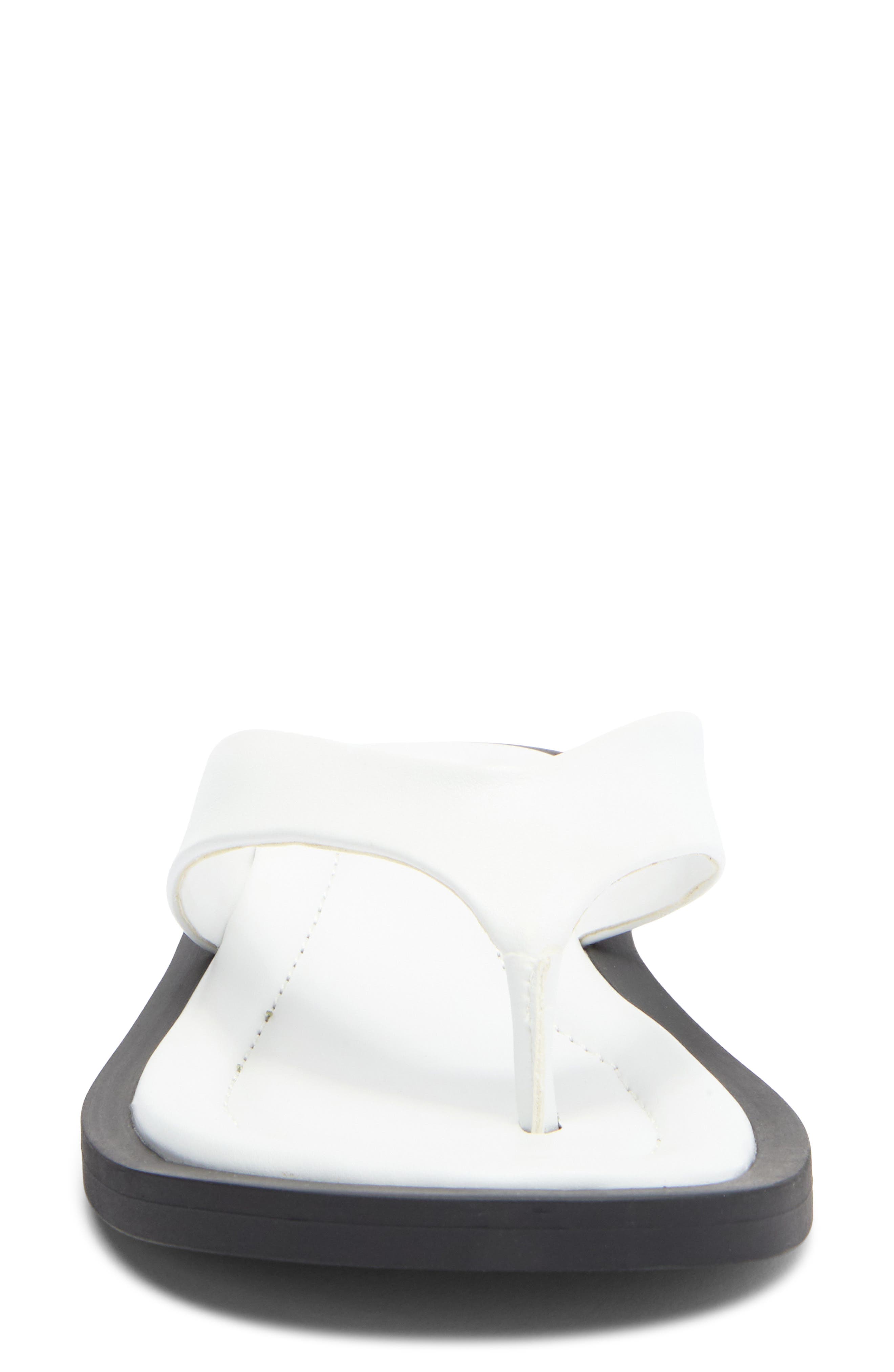 NORDSTROM RACK Coco Flat Sandal, Alternate, color, White