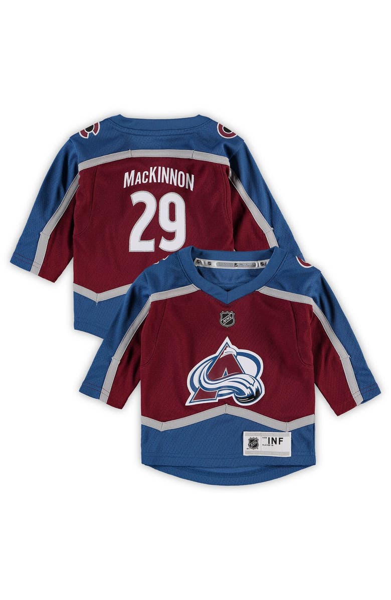 Outerstuff Infant Nathan MacKinnon Burgundy Colorado Avalanche Home Replica Player Jersey, Main, color, 