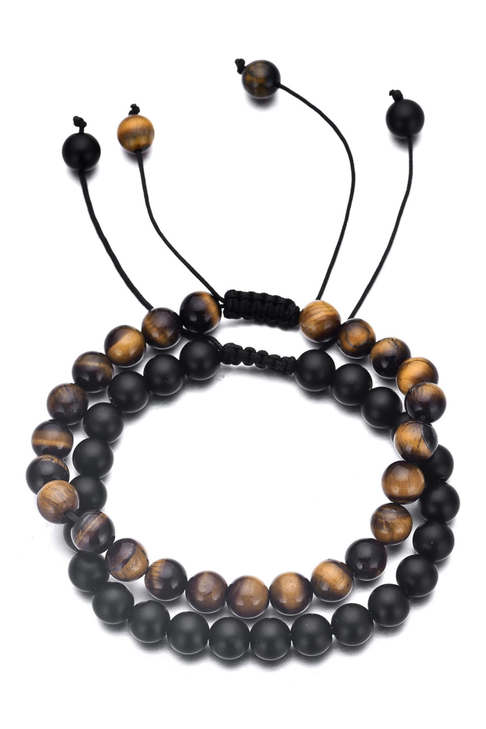 Adornia Men's Set of 2 Beaded Stretch Bracelets (Men) | Nordstromrack