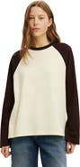 Cotton On Women's Boxy Raglan Long Sleeve Tee