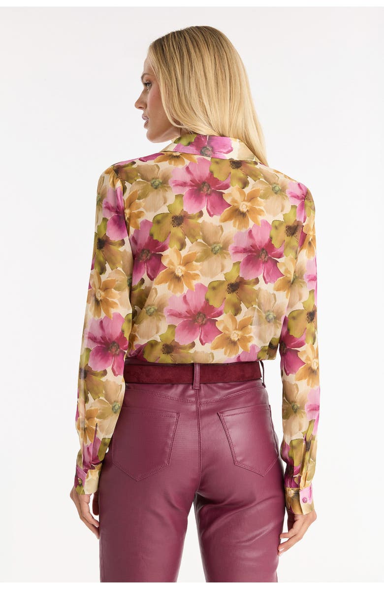 The Noli Shop Ana Button Up Shirt, Alternate, color, Floral Print