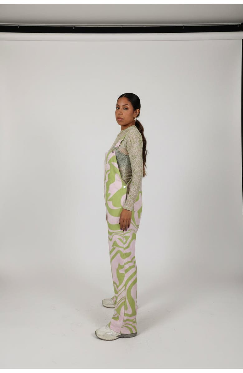 San Malo Doodle Mesh Top, Alternate, color, Green