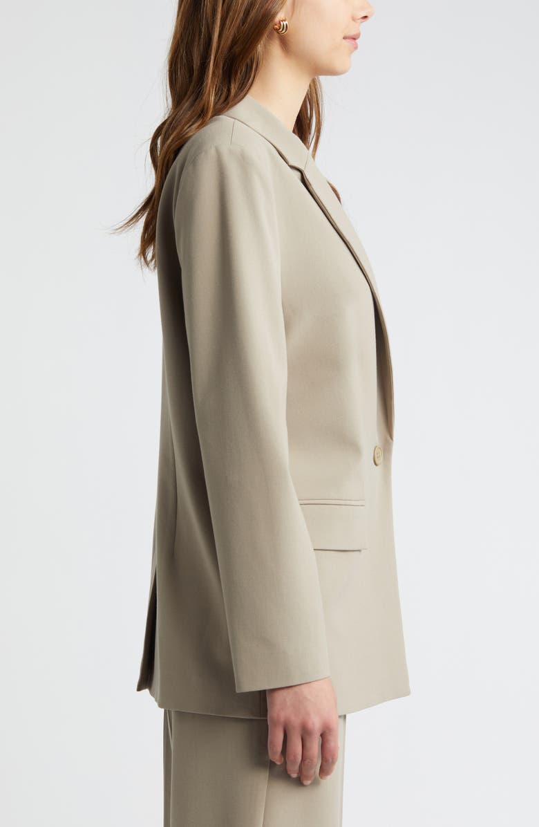 Open Edit Relaxed Fit Blazer, Alternate, color, Grey Chia