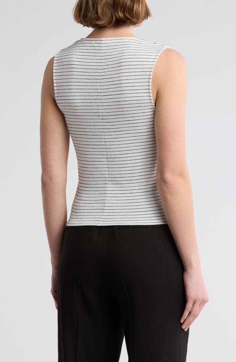 rag & bone The Knit Stripe T-Shirt, Alternate, color, Ivorymult