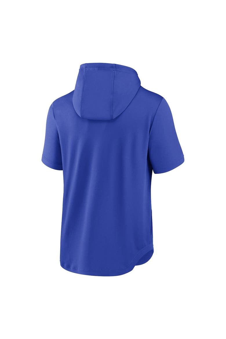 Men's Nike Royal Los Angeles Rams Short Sleeve Pullover Hoodie, Alternate, color, Royal