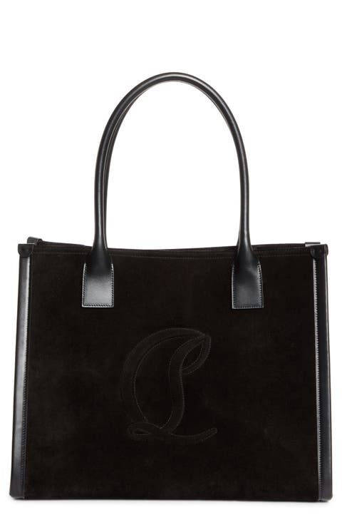 Large By My Side Uomo Suede East/West Tote