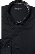 MASUTTO Willis Geometric Button-Up Long Sleeve Shirt
