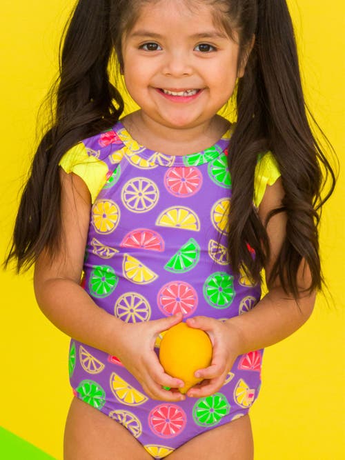 Shop Rufflebutts Girls V-back Upf50+ One Piece