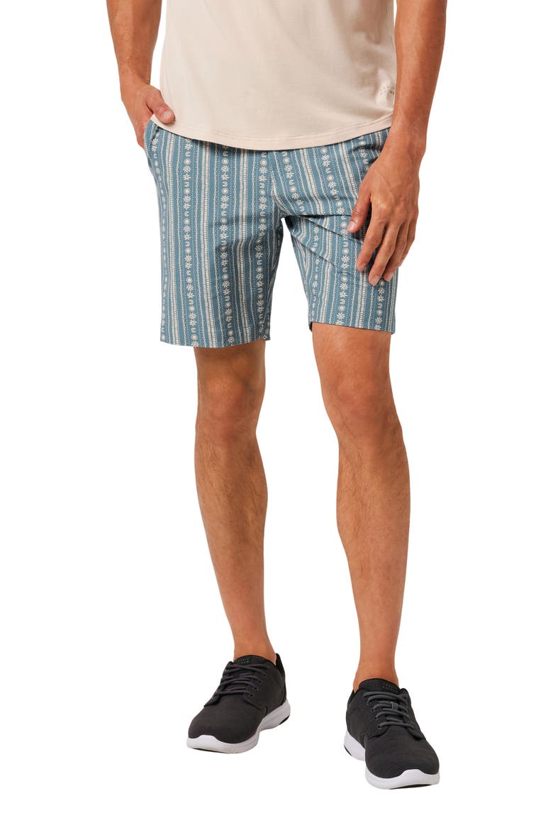 Print Tech Chino Shorts, Main, color, CAPTAINS BLUE