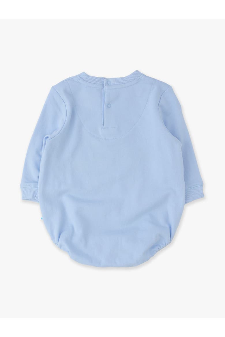 Applique Sweatshirt Romper, Alternate, color, Mallard Windsurfer Blue