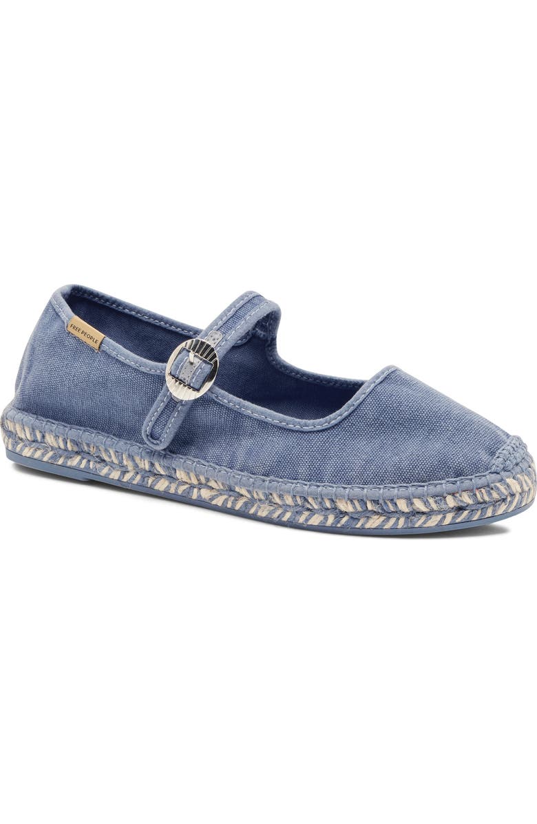 Free People Oasis Mary Jane Espadrille, Main, color, Washed Nautical Blue