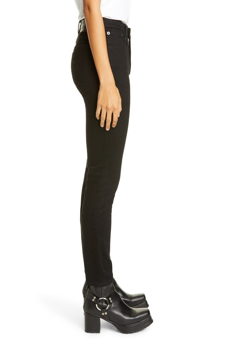 R13 High Waist Skinny Jeans, Alternate, color,