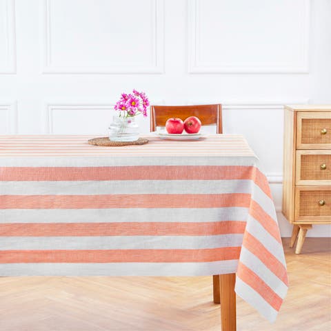 Linen Tablecloth - Cabana Stripe