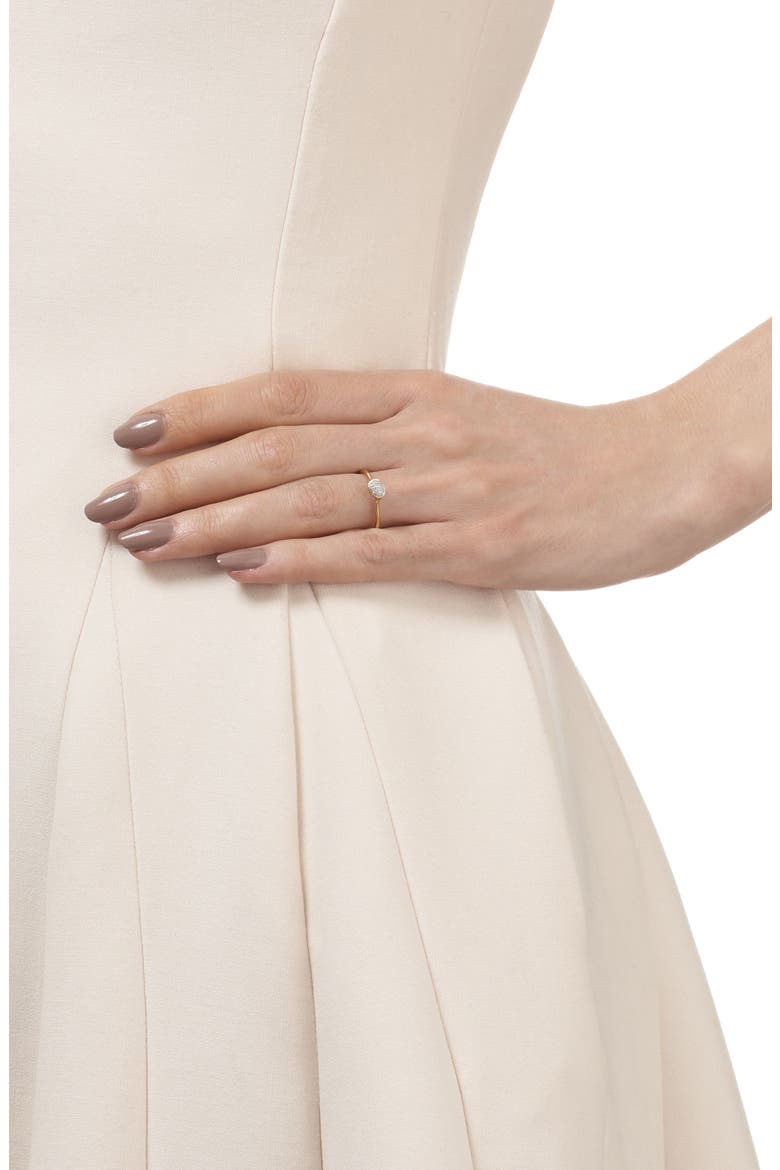 Siren Small Pavé Diamond Stacking Ring, Alternate, color, YELLOW GOLD/ DIAMOND